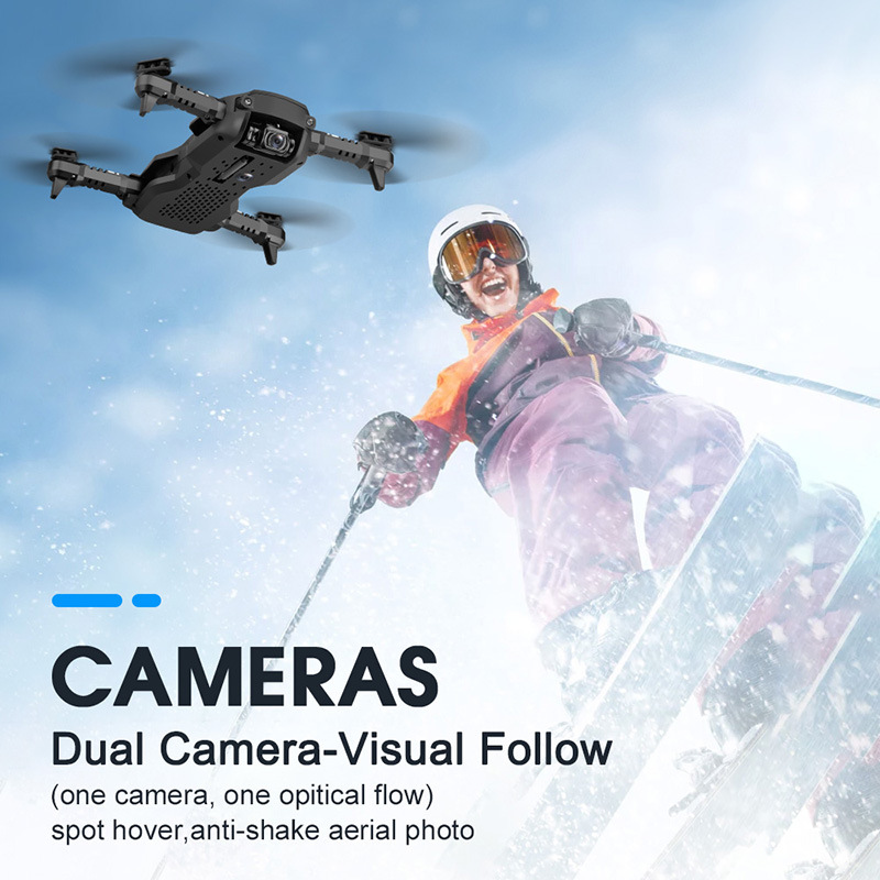 F62 Drone 2.4G 4CH WiFi FPV 4K HD Folding Voice-Activated 4-Axis Aircraft RC Quadcopter Hobbyist UAV