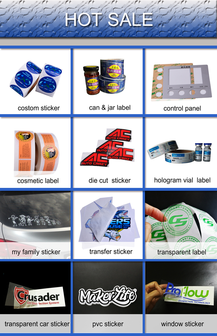Matt Lamination Foil Stamping Labels 28mm Width Strong Adhesive Stickers