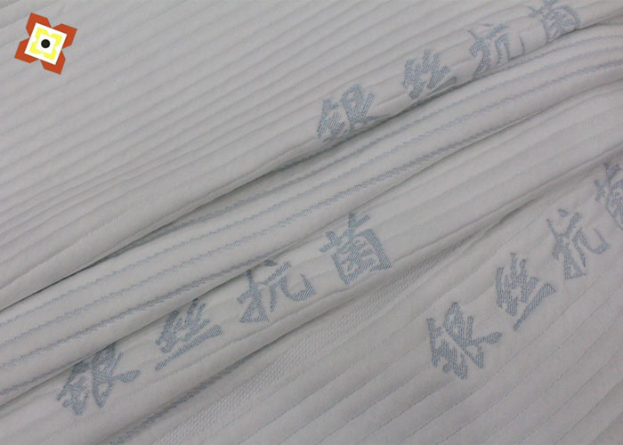 Breathable Mattress Pillow Fabric Bamboo Fiber Graphene Air Layer Knitted Jacquard Memory