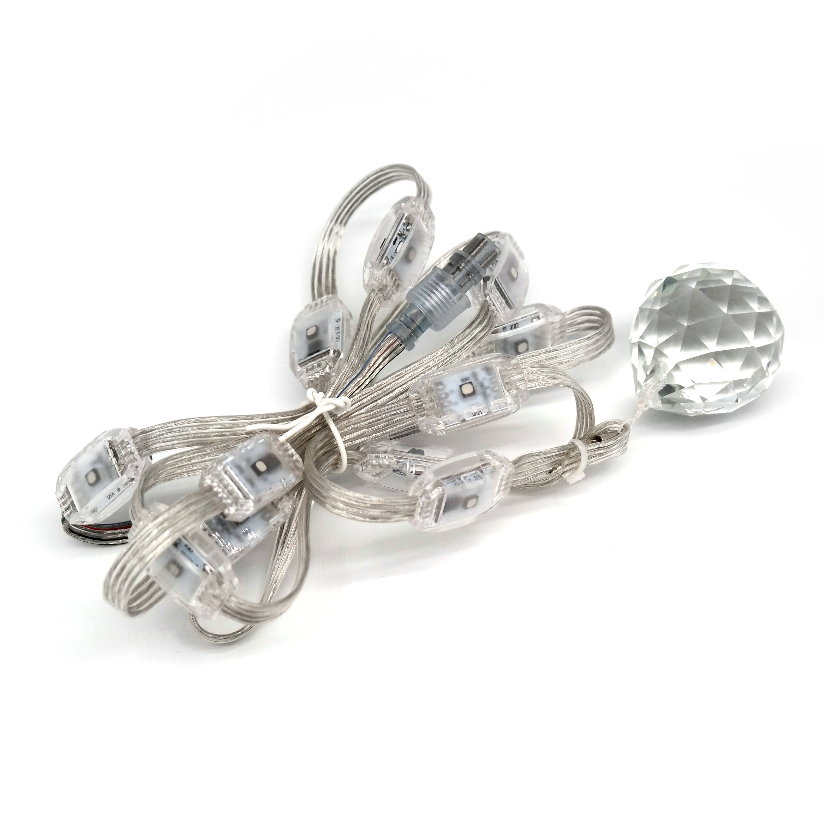 Crystal 3D Pixel LED 3535 Pendant Light For Living Room Decoration