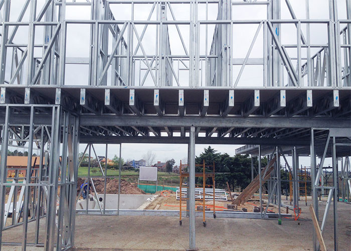 Earthquake Proof Two Stories Single Family Light Steel Frame Fabricated Prefab Villa