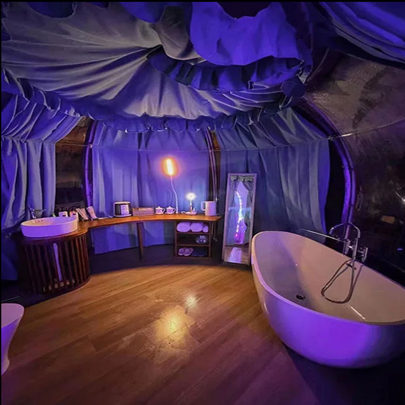 Elevate Your Outdoor Camping Experience Contemporary Star Rooms with Transparent Soundproof in Popular Hotel Homestay