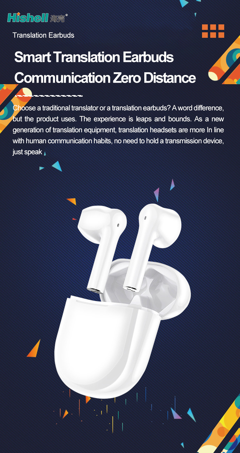TWS Wireless Translation Earbuds HD Call BT Headset Translate 144 Langusges V10
