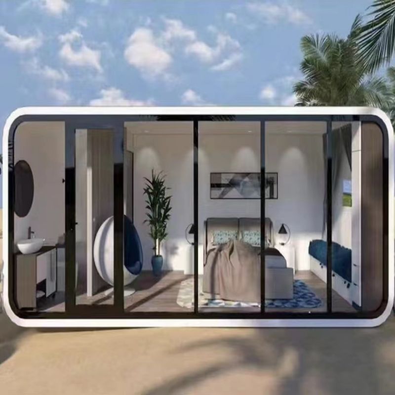 Prefabricated Apple Cabin Container House Luxury Modular 20ft Bedroom Garden Office Pod