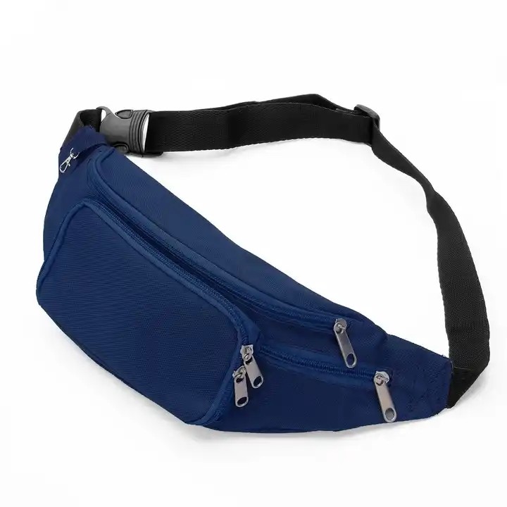 Promotional Black Microfiber Multi Pockets Travel Organizer Runner Sport Waist Bag For Waist
