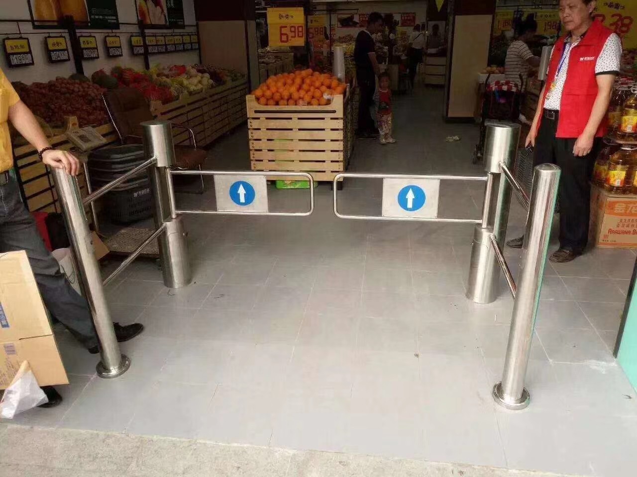 Safety Stable Intelligent Speed Lane Card Reader Turnstile