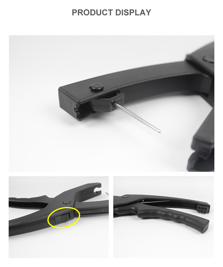 Cattle Farms Precise Black Ear Tag Applicator with Hard Steel Pin
