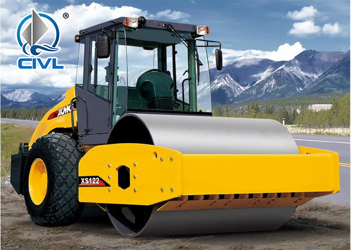 12 Tons Road Roller Compactor Engineering Vehicle Fully Hydraulic Single Drum Roller