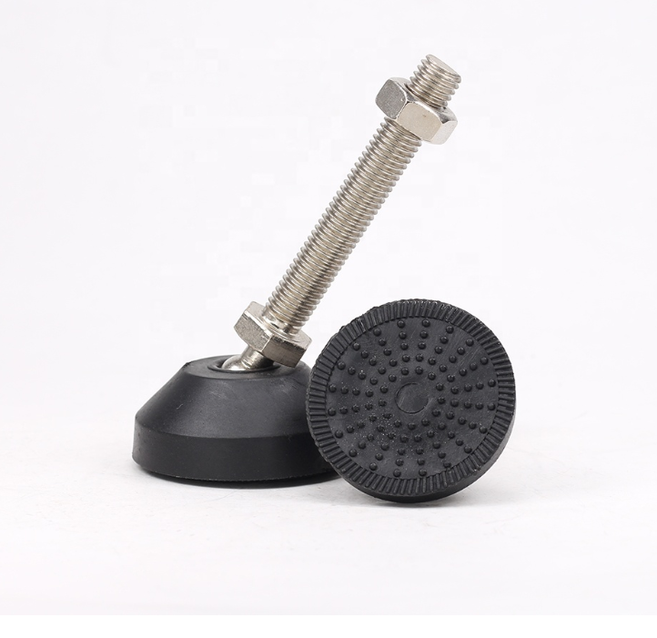 Adjustable Foot Cup Screw For Foundation Bolts And Anti Vibration Pad Leveling Leg Feet