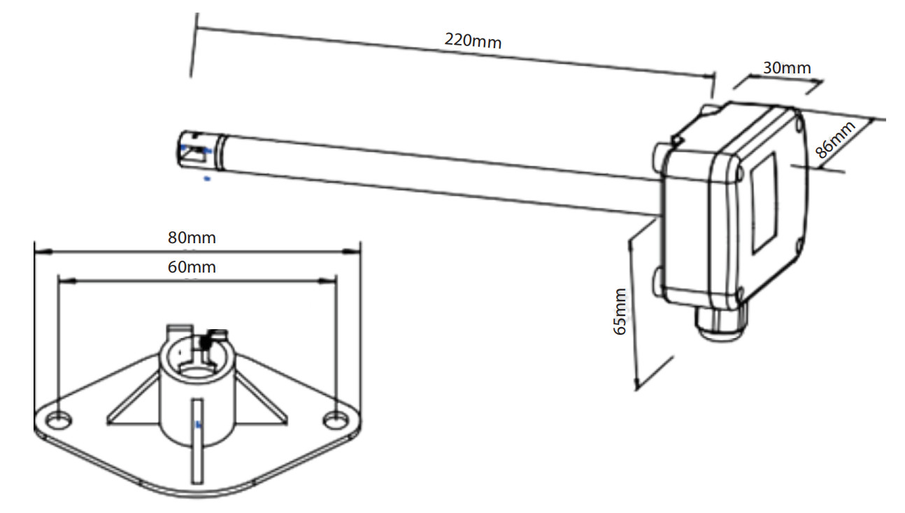 Air Velocity Transmitter For HVAC