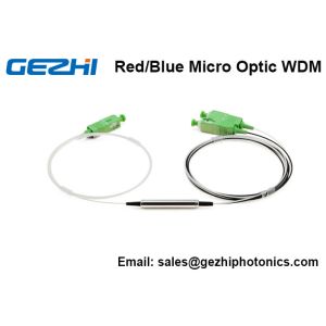 Red / Blue Micro Optics WDM 3 Port C Band DWDM Filter For DWDM System