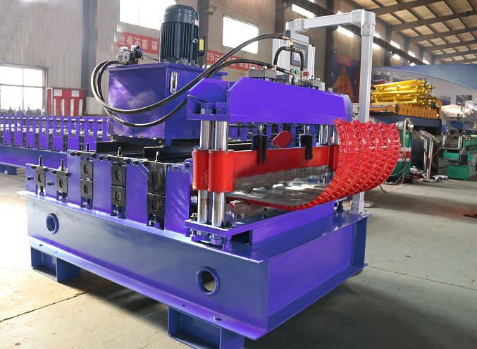 high speed Roofing Sheets crimping bending Roll Forming Machine