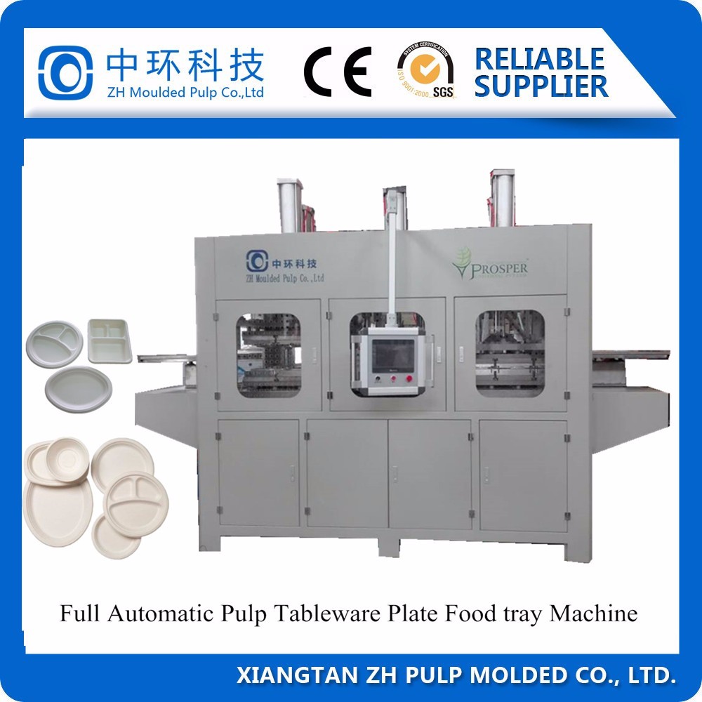 Clamshell Food Packing Container Making Machine 20t Paper Tray Forming