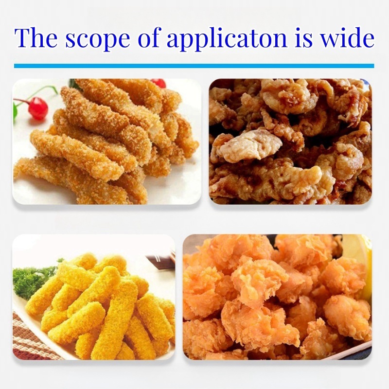 Seafood Flouring Machine Chicken Popcorn Coating Machine Burger Batter Breading Preduster Machine