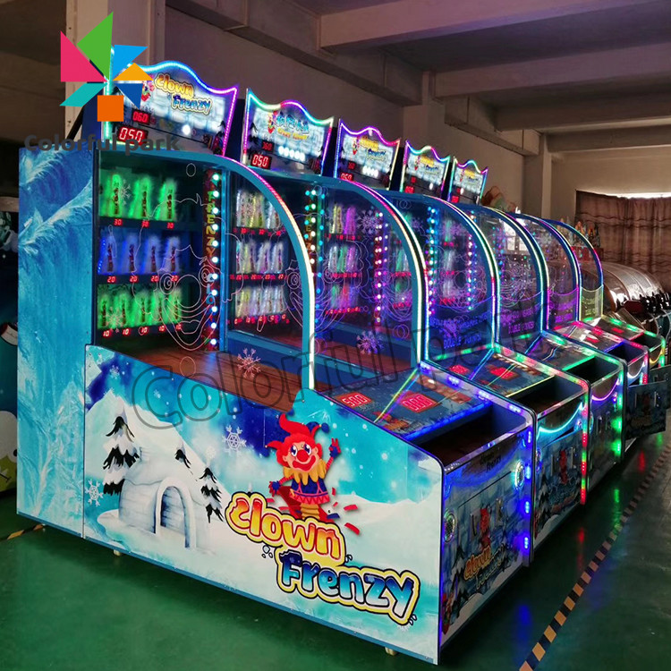 Throwing Ball Ticket Redemption Machine , Down The Clown Arcade Game