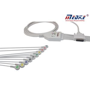 China Snap Proximal IEC Coding ST1212 Edan Mindray Ecg Cable on sale