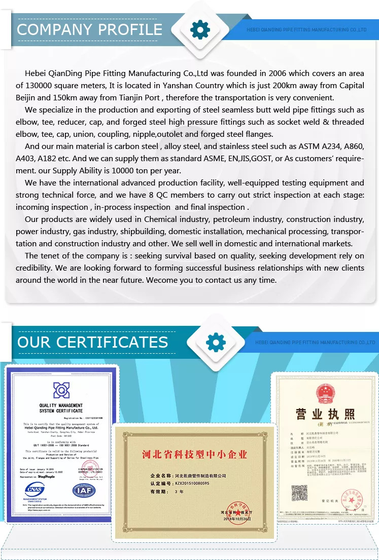 ISO Concentric Or Eccentric Weld Reducer Asme B16.9 Bw Astm A234 WPB Grade