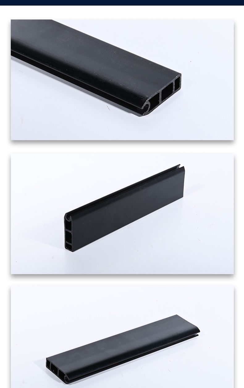 Seal Strip Stopper Black Profiles PVC Extrusion Customized Extruded Trim