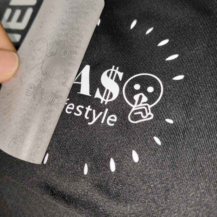 High Visibility Heat Iron On Reflective Logo Weather Resistance Customizable