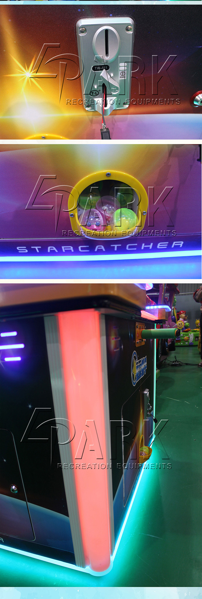 Multiplayer Kids Crane Game Machine / Carnival Ticket Redemption Catching Ball Game Machine