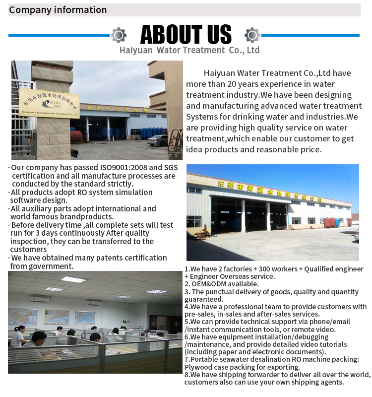 FRP Containerised Water Treatment Plant , Sea Water Desalination Machine
