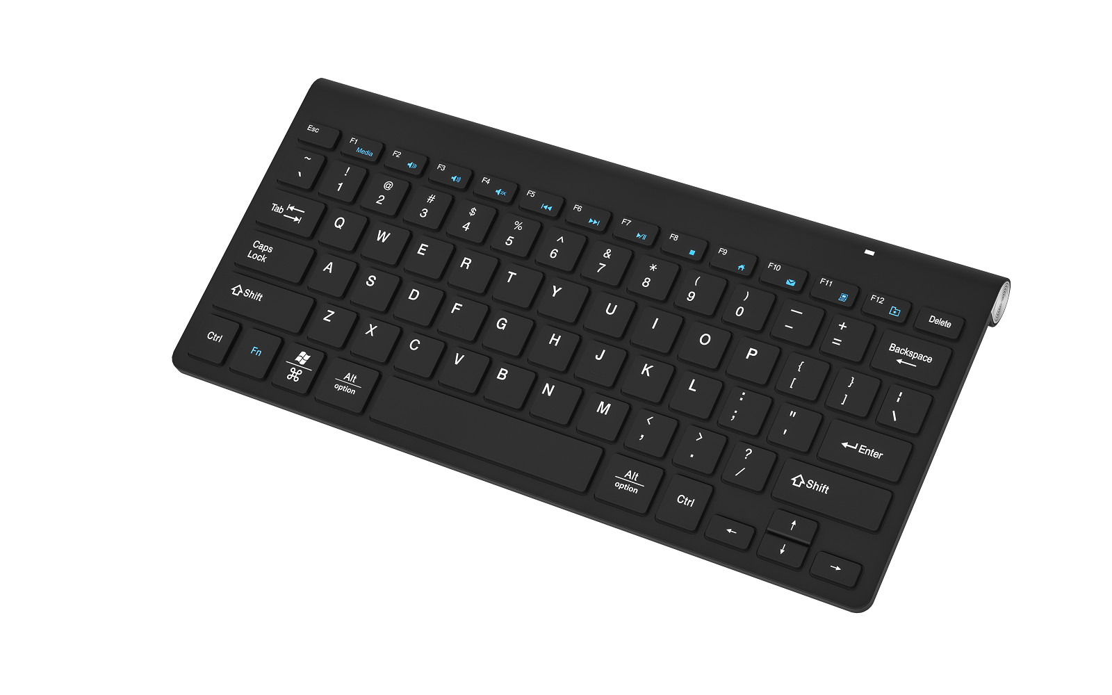 Wireless 2.4G All Black Keyboard And Mouse Set Simple Style For Office Home