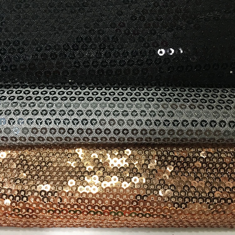 Customizable Glitter Sequin Fabric , Glitter Material Fabric High Brightness