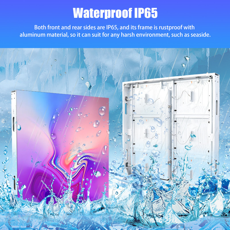 1R1G1B Outdoor Fixed LED Display P6.6 Aluminum Cabinet 25kg