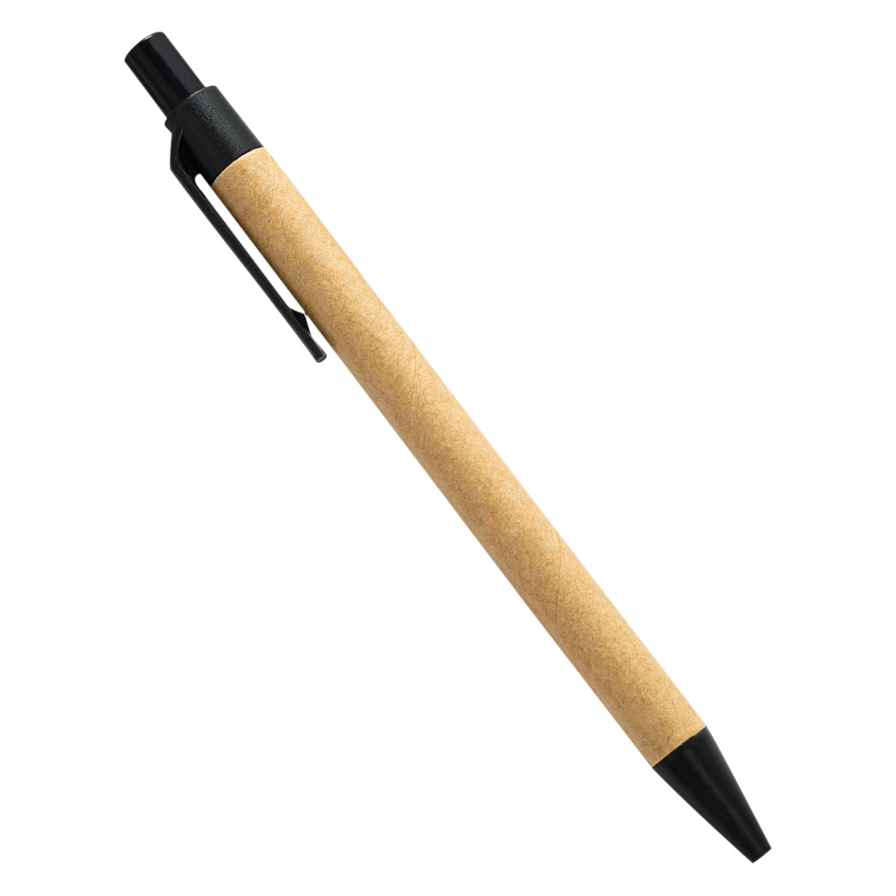Black Ink Ballpoint Pen with Custom Logo Made from Eco-Friendly Bamboo