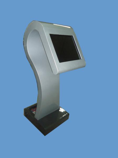 Rugged Steel Frame Indoor Touch Screen Kiosks Multimedia Speakers With Passport