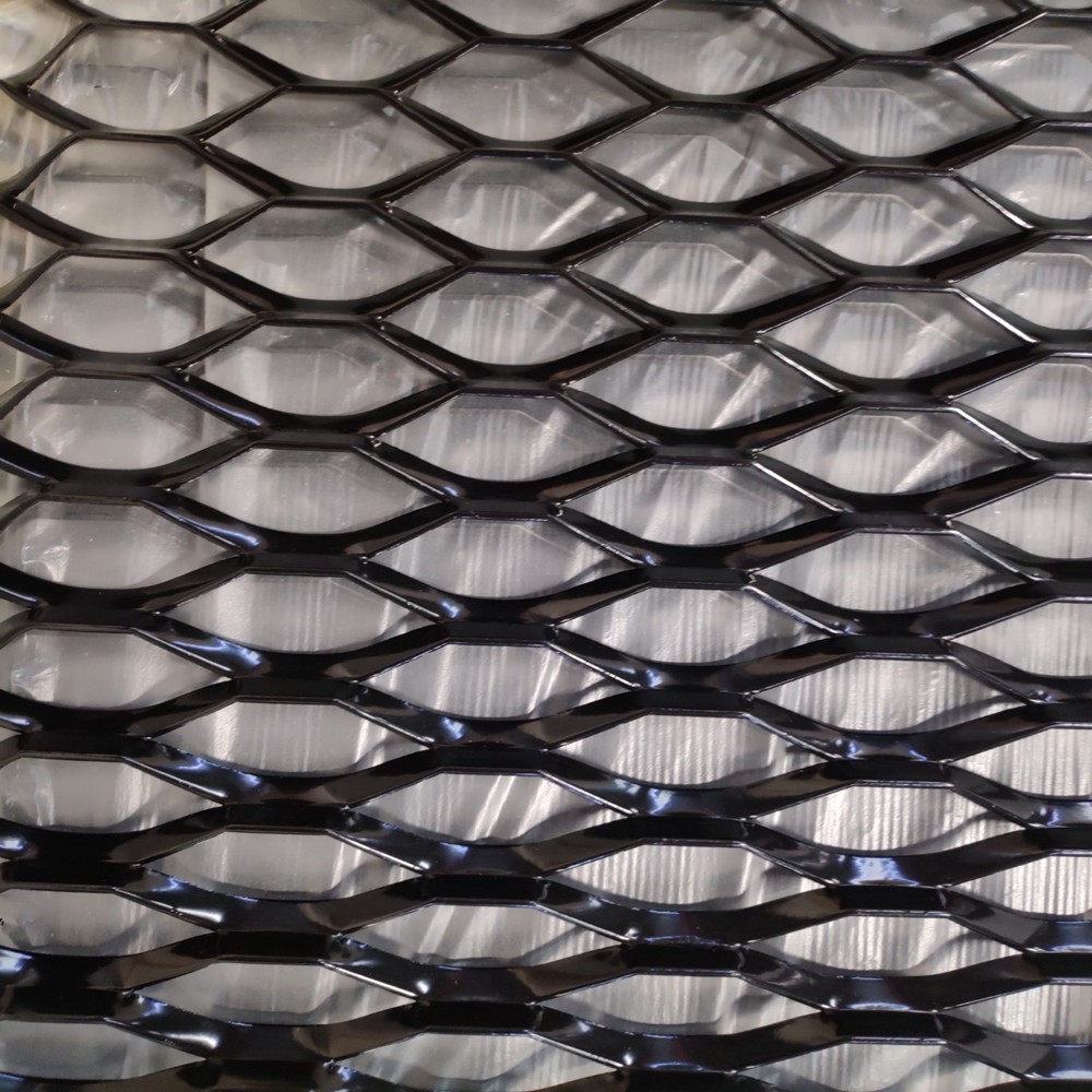 Interior Design Decorative Expanded Metal Mesh Panels Lightweight Aluminum Alloy