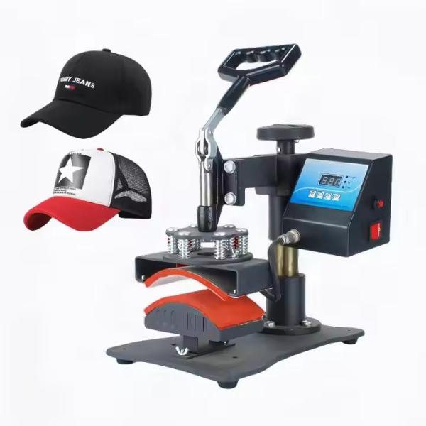 Quality Black Cap Heat Press Hat Printing Machine Easy To Use for sale