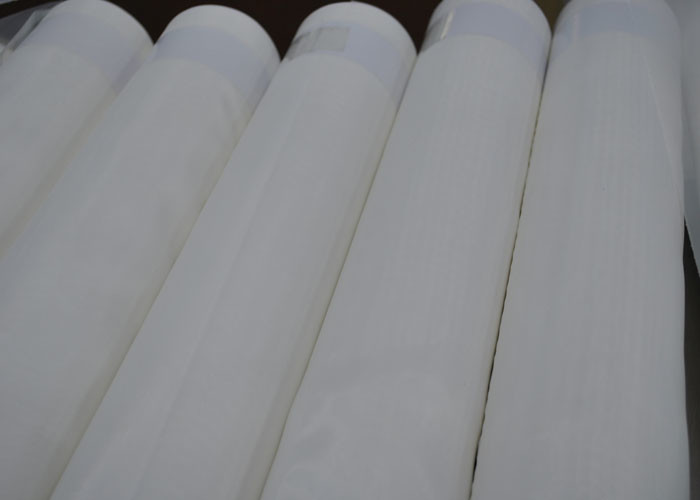 Yellow 80 Thread Polyester Mesh Screen Fabric For Textile Printing , 250cm Width