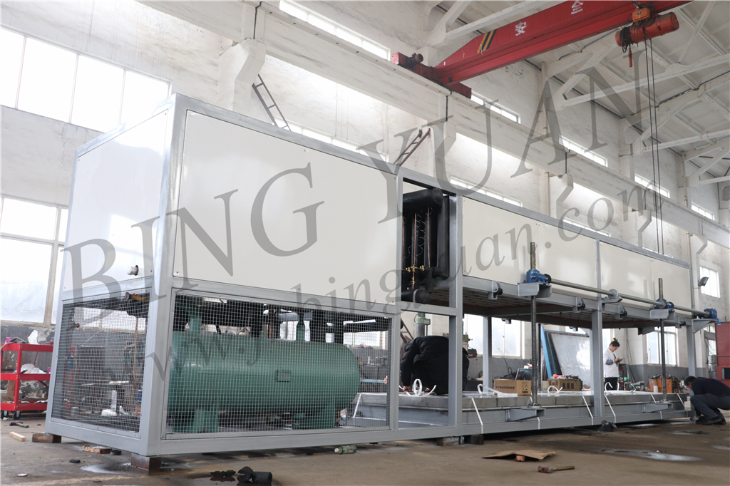 0.5T 220 Volt 50KG Block Ice Maker Machine , Salt Water Ice Block Machine