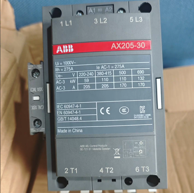 AX205-30 ABB Ac contactor Small medium sized motors load control