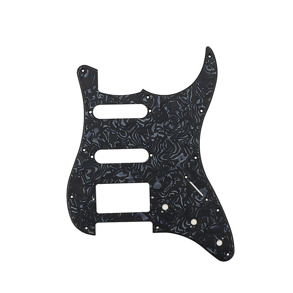 12 Holes Guitar Pickguard SSH Black Matte Texture Scratch Plate For USA ST Style Guitar Accessories