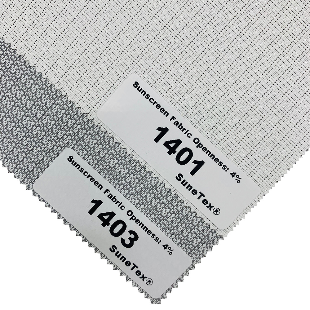 Fireproof 4% Openness Sunscreen Roller Blinds Fabrics For Window Decor