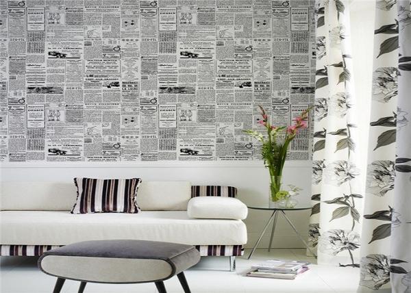 Mediterranean European Style Wallpaper Contemporary And Contracted TV Wall