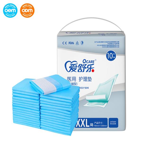 Quality Custom Color Disposable Hospital Bed Pads Incontinence Underpads For Elderly Person for sale