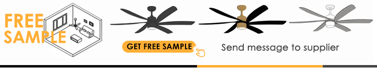 Modern Design 65" Industrial Ceiling Fan with Light and 6 ABS Blades Mulit Colors