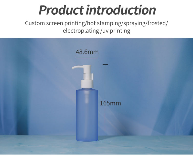 Screw Cap 120ml Lotion Bottle Customized Color Plastic Pump Bottle Screen Printing