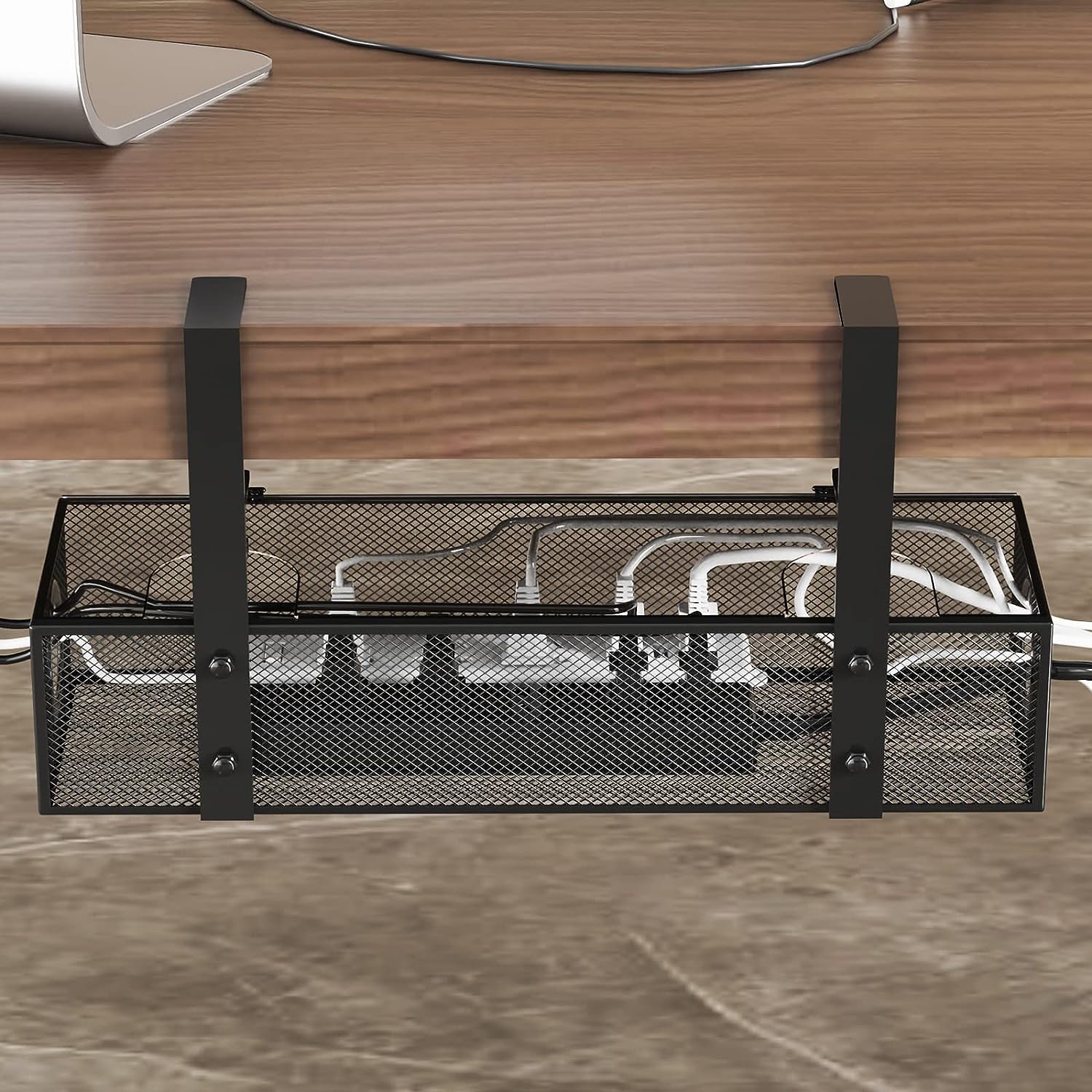 Under Table Cord Management Organizer Sustainable Installation Type Wall Mounted Type