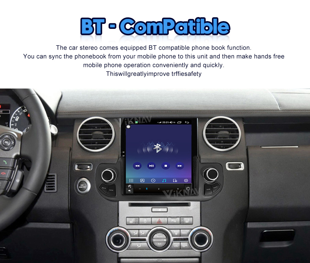 Viknav Car Radio For Land Rover Discovery 4 LR4 (2009-2016) 10.25inch Upgrade Wireless CarPlay Touch Screen Stereo Player