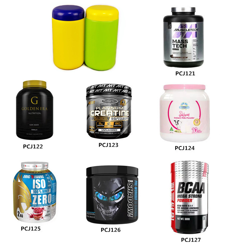Dome Cap Plastic Powder Canister 800ml BPA Free Calcium Tablets Bottle