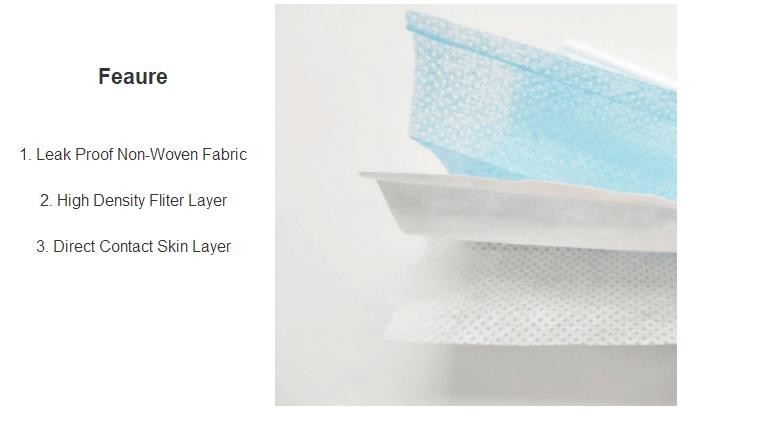 Face mask medical surgical 3 ply medical surgical face mask earloop
