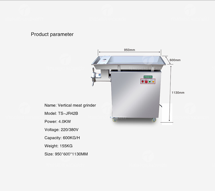 Deboned Disassembled Mincer Meat Machine Vertical Meat Grinding