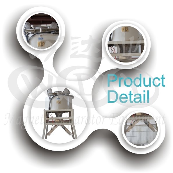 Multi Magnetic Pole Dry Magnetic Ore Separator For Drought / Water Shortage Area