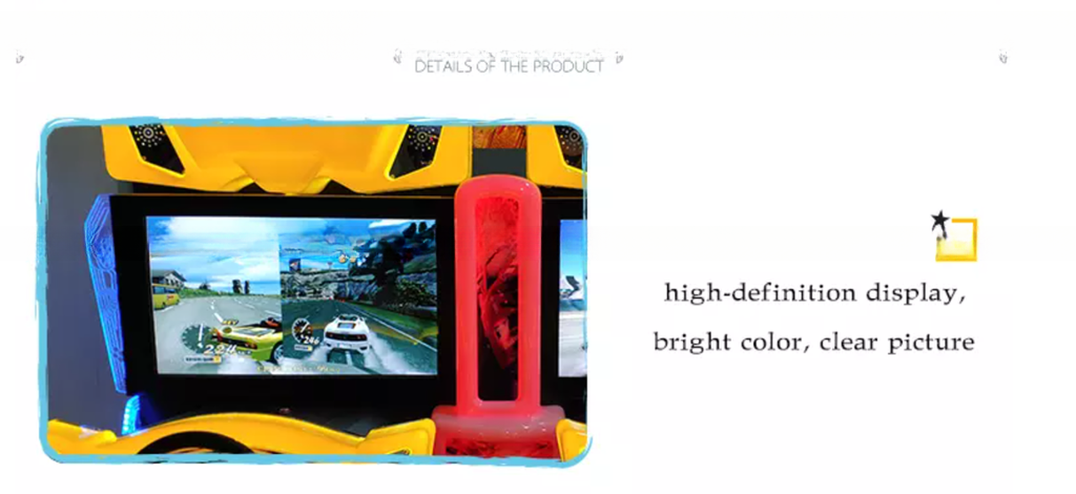 Luxury Double Players Car Driving Arcade Machine For Shopping Mall