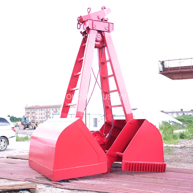 Lifting Bulk 25t Ouco Crane Grab Bucket 2 Peels Clamshell Mechanical