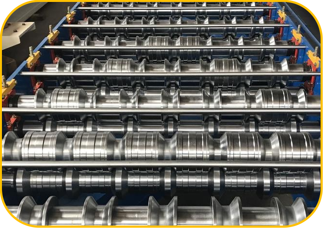 Rollers of the double layer machine